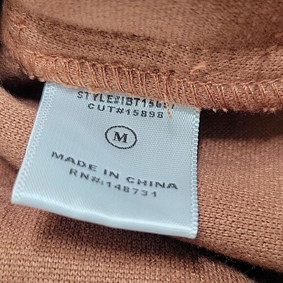 Blue Blush Brown Fleece Oversized Jacket Size Medium - Picture 8 of 9